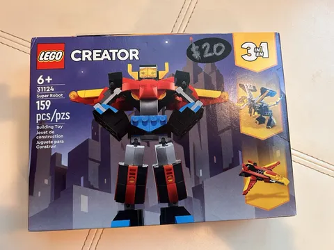 LEGO Creator 3 in 1 Super Robot 31124 159 pcs Building Set Ages 6+