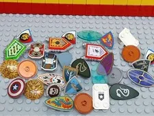 LEGO Minifigure Accessories 30pcs Shields Armor Castle Kingdom Ninjago
