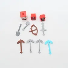 Lego Minecraft Accessory and Brick Pieces Incomplete Parts Only