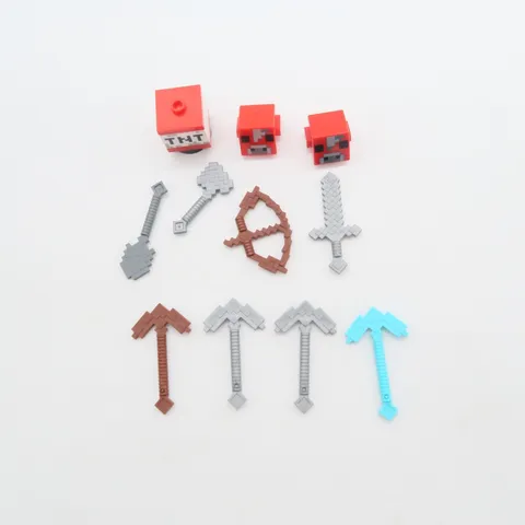 Lego Minecraft Accessory and Brick Pieces Incomplete Parts Only