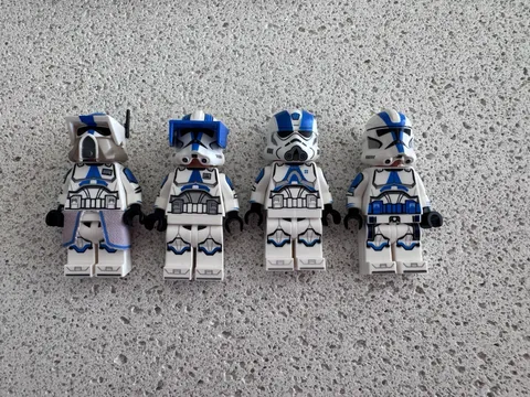 Lego Star Wars Custom Clone Troopers 501st Officers Squad Pack