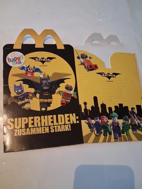 Lego DC Comics Batman McDonalds Unused Happy Meal Bag, For Collectors, Like New