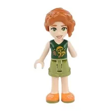 LEGO® Friends AUTUMN Minifigure™ Minidoll Dark Green Top with Mushrooms frnd0576