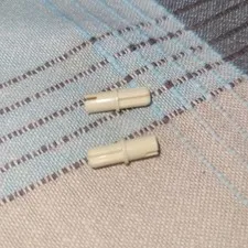(2) 3749 LEGO Parts Technic Axle Pin w/o Friction Ridges Lengthwise TAN