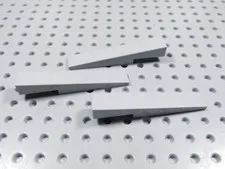 LEGO Lot of 3 Light Bluish Gray 6x1x1 Slope Brick w/ Cutout BC
