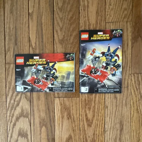 LEGO Super Heroes 76077 (1,2) 76053 (1,2)Instruction Manual Booklets