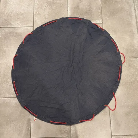 Vintage Lego Blue Denim Storage Bag Carry Sack Round Play Mat