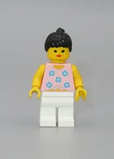 LEGO Town Female Paradisa ponytail flower shirt minifigure 2870