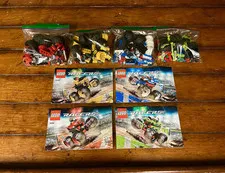 LEGO Racers Monster Trucks FULL Collection 100% Complete + Instructions