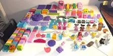 LEGO Duplo Girls Lot Of Parts Figures Vehicles Belle Elsa Ariel Princess Mickey