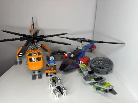 BUILT; LEGO City 60174 Mountain Police and Spiderman Helicopter
