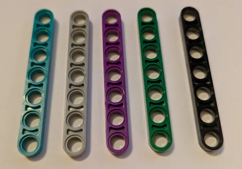 LEGO Part 32065 (2pcs) 1 x 7 Technic Thin Liftarm Pick Color
