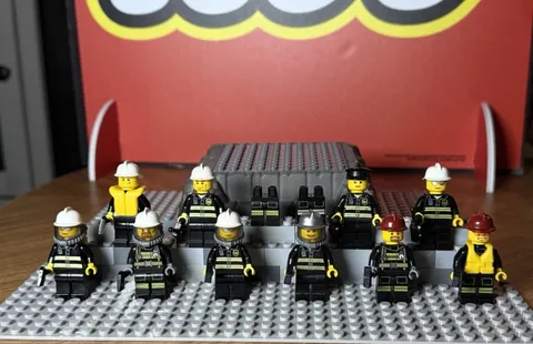 LEGO City Firefighter Minifigure Lot