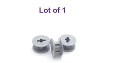 Lego 2x2x1 String Reel Drum with Axle Hole Light Bluish Gray Lot of 3