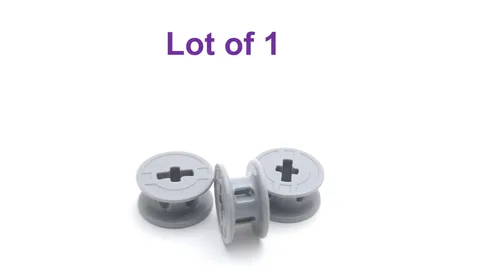 Lego 2x2x1 String Reel Drum with Axle Hole Light Bluish Gray Lot of 3