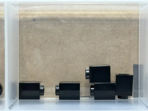 LEGO Parts - Black Brick 1 x 1 - No 3005 - QTY 5