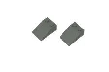 2 Lego® TRAIN Railway 9V 12V Roof Slope 2x3 STANDARD GREY