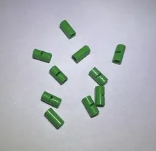 Lego Technic Lot Of 10 Pin Connector Round 2L Slot Bright Green New 485