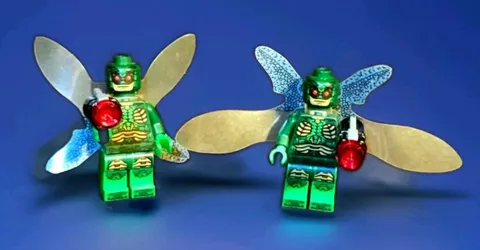 LEGO DC Super Heroes Parademon Minifigure Lot Dark Green w/ Guns 76086 76087