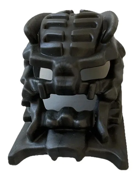 LEGO Part 54263 Bionicle Mask Sanok Flexible Rubber Pearl Dark Gray Vintage