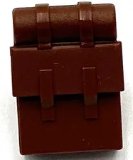 Lego New Reddish Brown Minifigure Backpack Non-Opening Piece