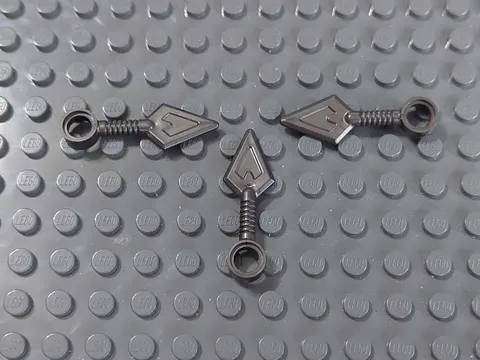 Lego 9591 - Pearl Dark Gray Spear Tip - Used (3)