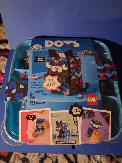 LEGO DOTS Secret Holder 41924 Black Cat Storage Box 451 Pcs Retired Sealed