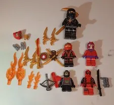 Deadpool Marvel Ninjago Lego Mini figures Lot and Weapons