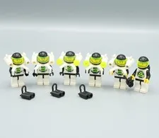 LEGO BLACKTRON II Minifigure Lot x6 Vintage Mini Figure SP002 SP055 Tank Jetpack