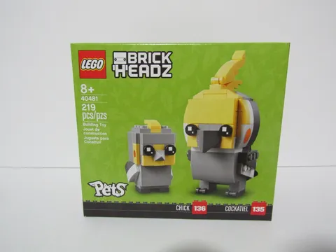 LEGO BRICKHEADZ 40481 PETS COCKATIEL & CHICK NEW IN BOX