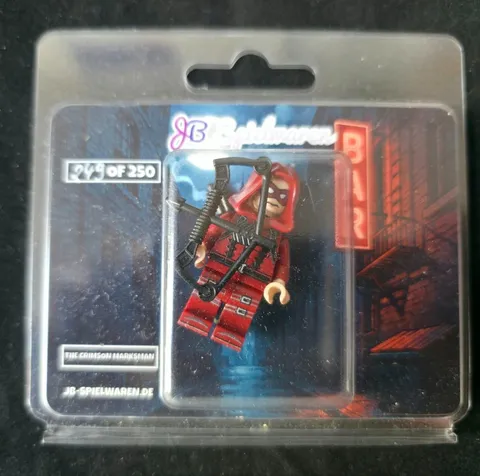 JB Toys Crimson Marksman 249/250 Limited Custom Minifigure Collectible Figure