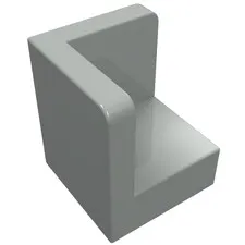 LEGO Part 6231 - Light Gray Panel 1 x 1 x 1 Corner