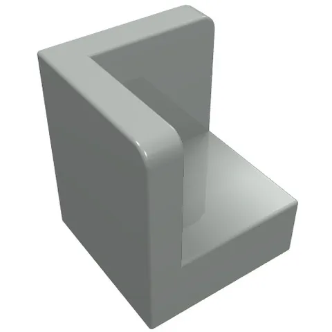 LEGO Part 6231 - Light Gray Panel 1 x 1 x 1 Corner