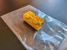 Vintage Lego Part Modified Brick Octagonal 2x2x3 1/3 Yellow (6042) Ocean Hydro