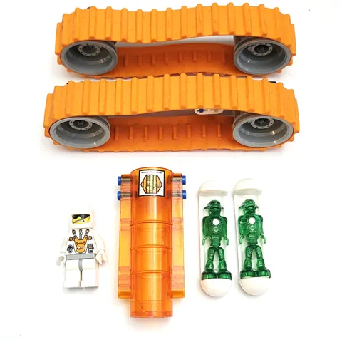LEGO Mars Mission Alien Minifigure Parts Lot Orange Treads Weapons Space