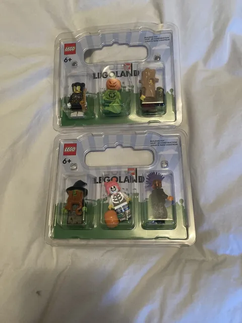 2 Lego Halloween Packs- 6 Minifigures- Pumpkin, Witch,Skelton Clown -NSP-6417605