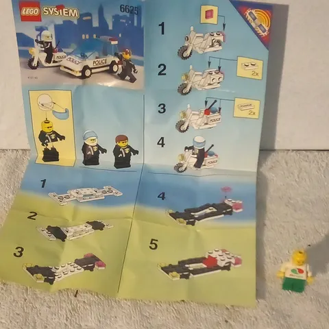 LEGO System 6625 Instruction Manual w/ Octan Minifigure White/Green Parts