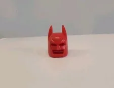 LEGO Batman Minifigure Red Headgear Mask Cowl Part Rare