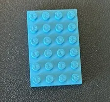 LEGO Parts 3032 Piece Flat Plate 4x6 Medium Azure