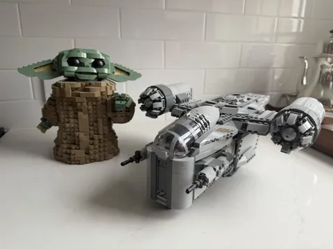 LEGO Star Wars: Razor Crest And Grogu LOT, Both Completed With No Minifigs