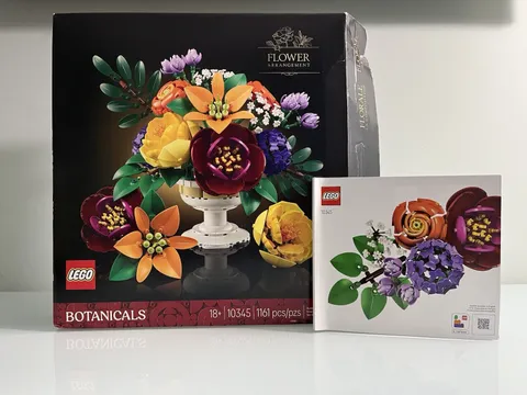 LEGO EMPTY BOX and MANUAL ONLY Flower Arrangement Building Set 10345 No Legos