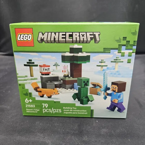 LEGO 21583 Minecraft Steve's Taiga Adventure 79pcs New Sealed