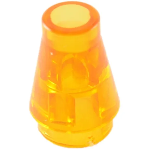 LEGO 50x  Trans-Orange Cone 1 x 1 inv.604