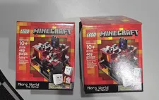 lot of 2 LEGO Minecraft Micro World The Nether 21106 Complete Set 469 pcs