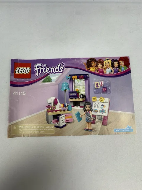 Lego Friends 41115 Emma’s Creative Workshop Instruction Manual Booklet ONLY