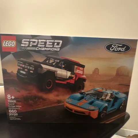 LEGO Ford GT Heritage Edition & Bronco R 76905 Speed Champions 660pcs Age 8+
