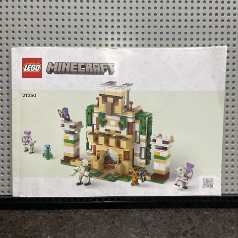 LEGO Minecraft 21250 Iron Golem Fortress Manual - Manual Only / No LEGO Set