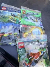 Lot Of 5 LEGO New Sealed Minifigure Poly bags