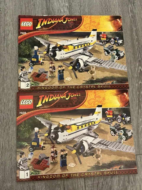 Lego 7628 Instruction Manuals 1 & 2 for Indiana Jones Peril in Peru 2008