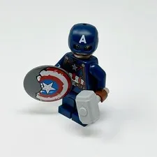 CAPTAIN AMERICA Minifigure LEGO Marvel Avengers 76323 Steven Rogers (sh0736)